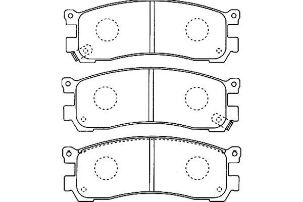 KAVO PARTS Комплект тормозных колодок, дисковый тормоз BP-4552